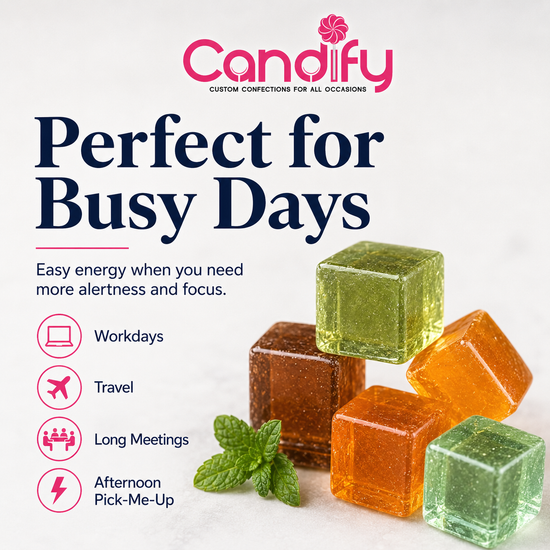 Portable Caffeine Cubes for work, travel and busy days