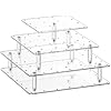 Clear Acrylic Lollipop Stand 3 Tier (56 Holes)