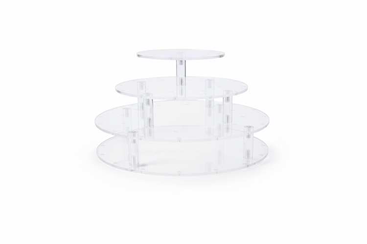 Clear Acrylic Stand 3 Tier Round (36 Holes)