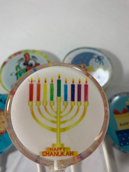 Lollipops | Chanukah-Candy-[Kosher Mints]-[Kosher Custom Candy]-Candy A Plenty