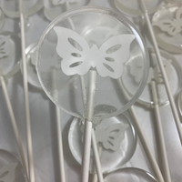 Paper Cut Butterfly Lollipops-Candy-[Kosher Mints]-[Kosher Custom Candy]-Candy A Plenty