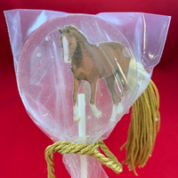 Horse Lollipops with a Fancy Tail-Candy-[Kosher Mints]-[Kosher Custom Candy]-Candy A Plenty