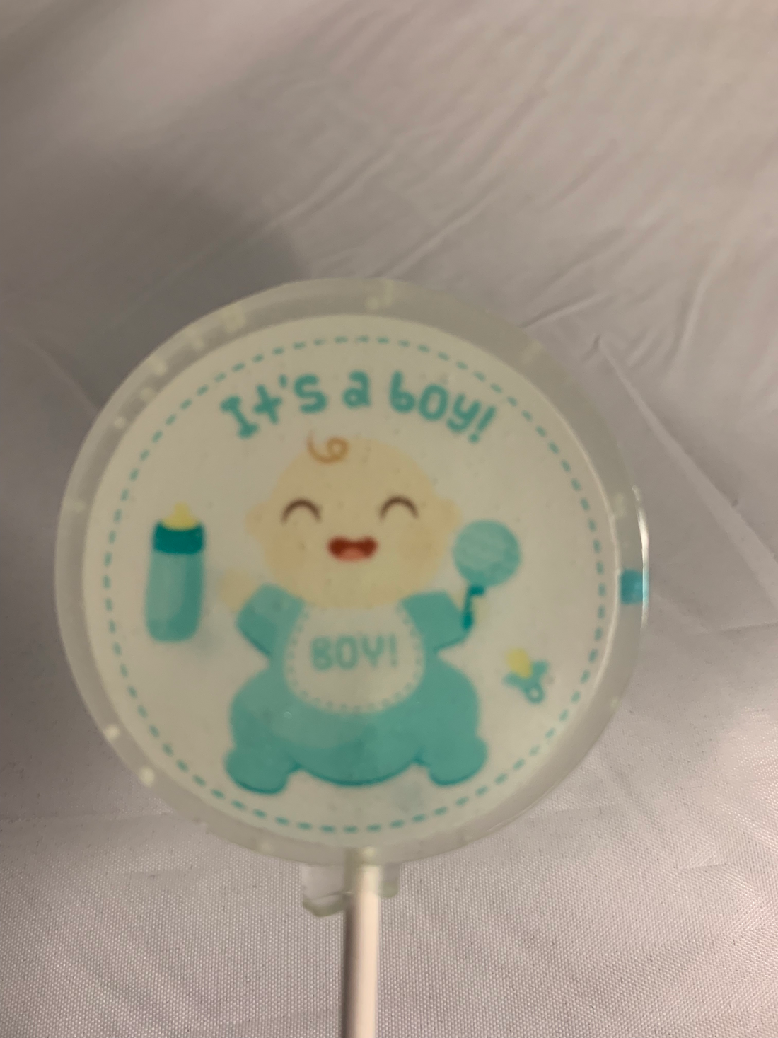 Baby Boy Lollipops with your graphic-Candy-[Kosher Mints]-[Kosher Custom Candy]-Candy A Plenty