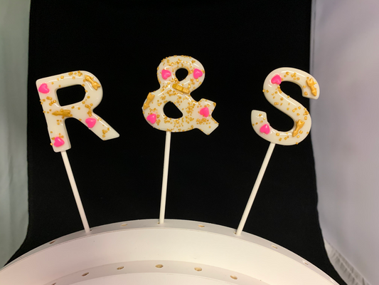 Hard Candy Lollipop Letters-Candy-[Kosher Mints]-[Kosher Custom Candy]-Candy A Plenty