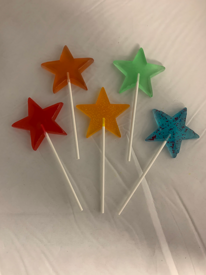 Lollipop Stars-Candy-[Kosher Mints]-[Kosher Custom Candy]-Candy A Plenty