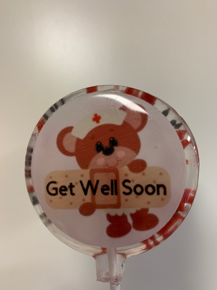 Get Well Soon/Social Distancing Lollipops-Candy-[Kosher Mints]-[Kosher Custom Candy]-Candy A Plenty