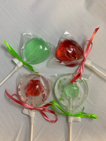 Lollipops | Rosh Hashanah Apple Shaped-Candy-[Kosher Mints]-[Kosher Custom Candy]-Candy A Plenty