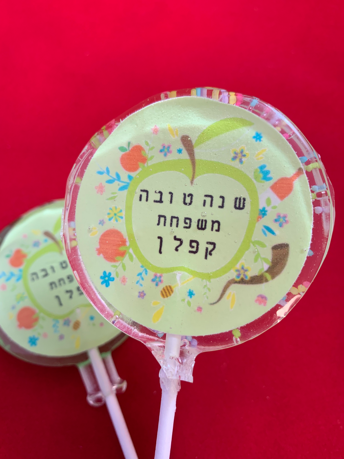 Lollipops | Rosh Hashanah-Candy-[Kosher Mints]-[Kosher Custom Candy]-Candy A Plenty
