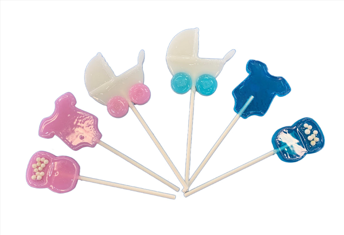 Baby boy or girl shaped lollipop collection-Candy & Chocolate-[Kosher Mints]-[Kosher Custom Candy]-Candy A Plenty