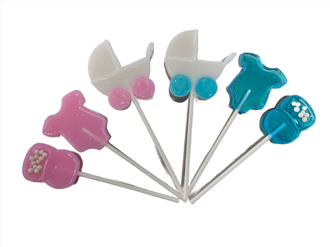 Baby boy or girl shaped lollipop collection-Candy & Chocolate-[Kosher Mints]-[Kosher Custom Candy]-Candy A Plenty