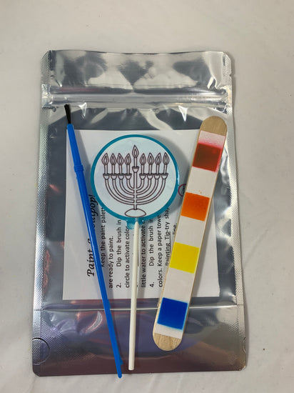 Paint Your Own Chanukah Lollipop Sets-Candy-[Kosher Mints]-[Kosher Custom Candy]-Candy A Plenty