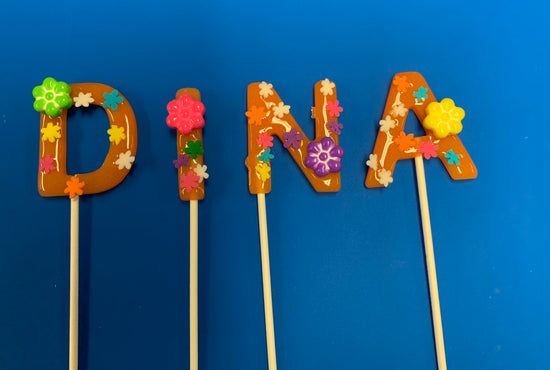 Hard Candy Lollipop Letters-Candy-[Kosher Mints]-[Kosher Custom Candy]-Candy A Plenty