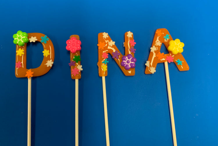 Hard Candy Lollipop Letters-Candy-[Kosher Mints]-[Kosher Custom Candy]-Candy A Plenty