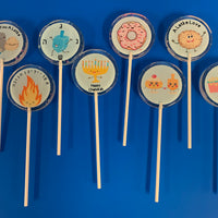 Lollipops | Chanukah-Candy-[Kosher Mints]-[Kosher Custom Candy]-Candy A Plenty
