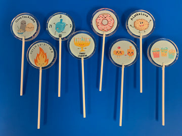 Lollipops | Chanukah-Candy-[Kosher Mints]-[Kosher Custom Candy]-Candy A Plenty