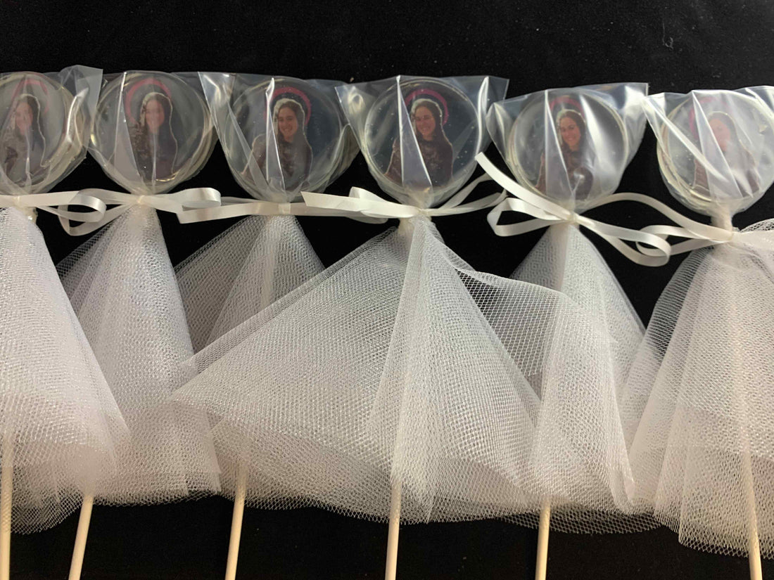 Bride Lollipops for Wedding or Shower favors-Candy-[Kosher Mints]-[Kosher Custom Candy]-Candy A Plenty