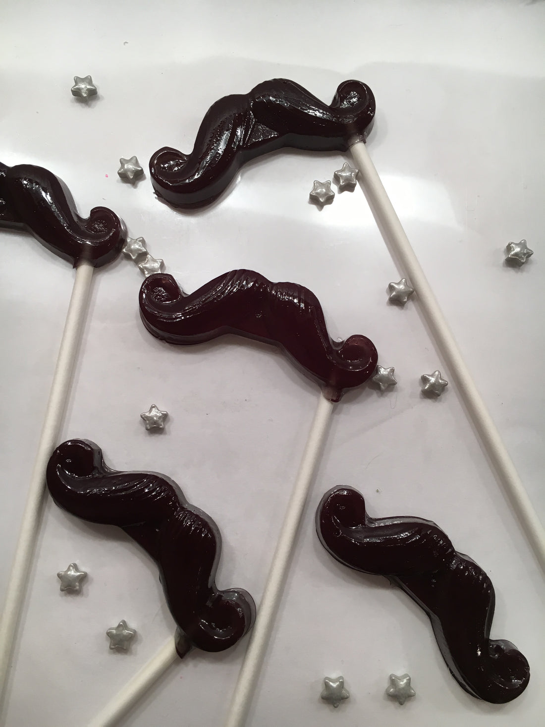 Mustache Lollipops-Candy-[Kosher Mints]-[Kosher Custom Candy]-Candy A Plenty