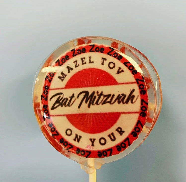 Lollipops | Bar/Bat Mitzvah-Candy-[Kosher Mints]-[Kosher Custom Candy]-Candy A Plenty