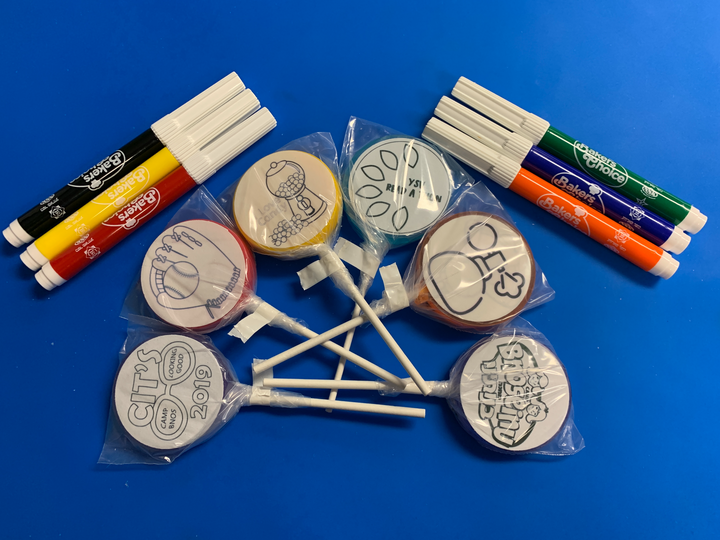 Color Your Own Lollipops-Candy-[Kosher Mints]-[Kosher Custom Candy]-Candy A Plenty