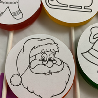 Paint Your Own Christmas Lollipop Sets-Candy-[Kosher Mints]-[Kosher Custom Candy]-Candy A Plenty