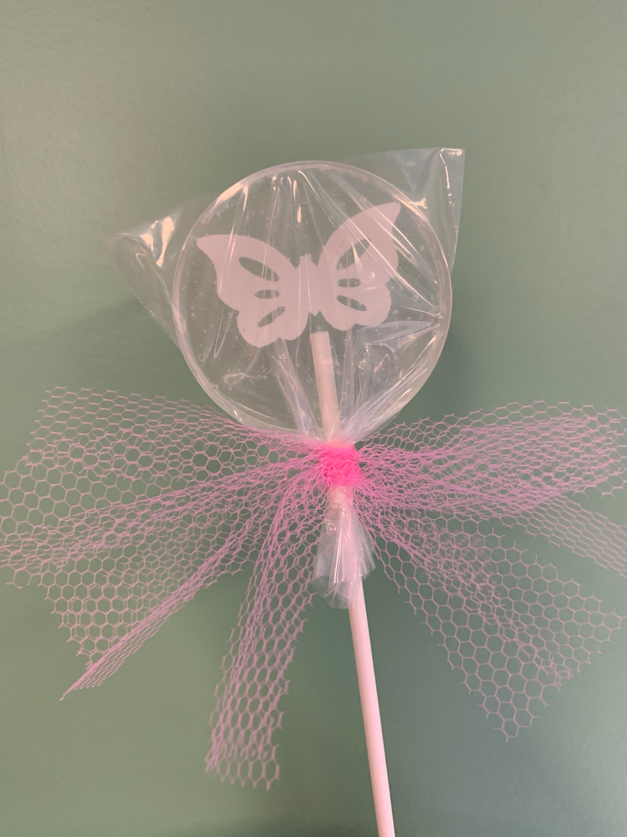Paper Cut Butterfly Lollipops-Candy-[Kosher Mints]-[Kosher Custom Candy]-Candy A Plenty